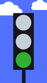traffic signals green