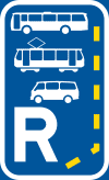 reserved lane buses and minibuses